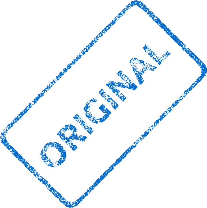 a stamp reading 'original.'