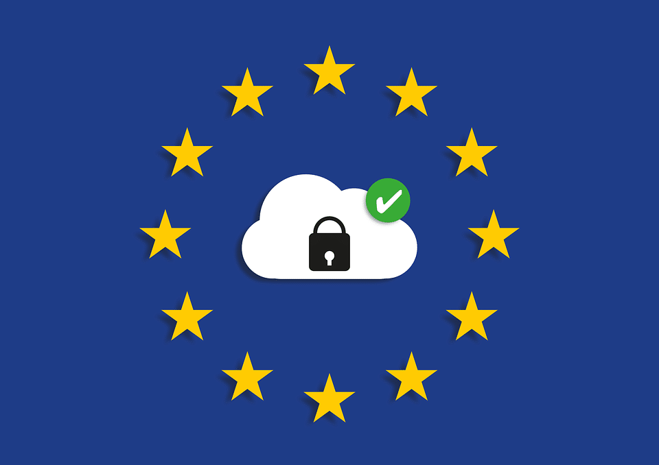 a lock within a cloud circled by stars