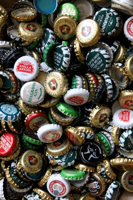 trademarks on bottle caps.
